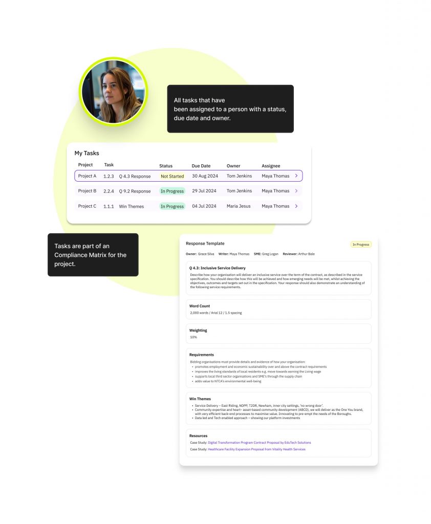 Manage RFPs with AutogenAI