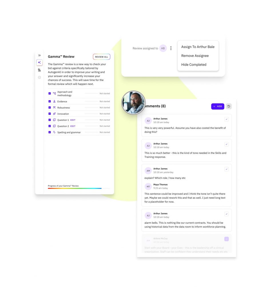 Review with AutogenAI