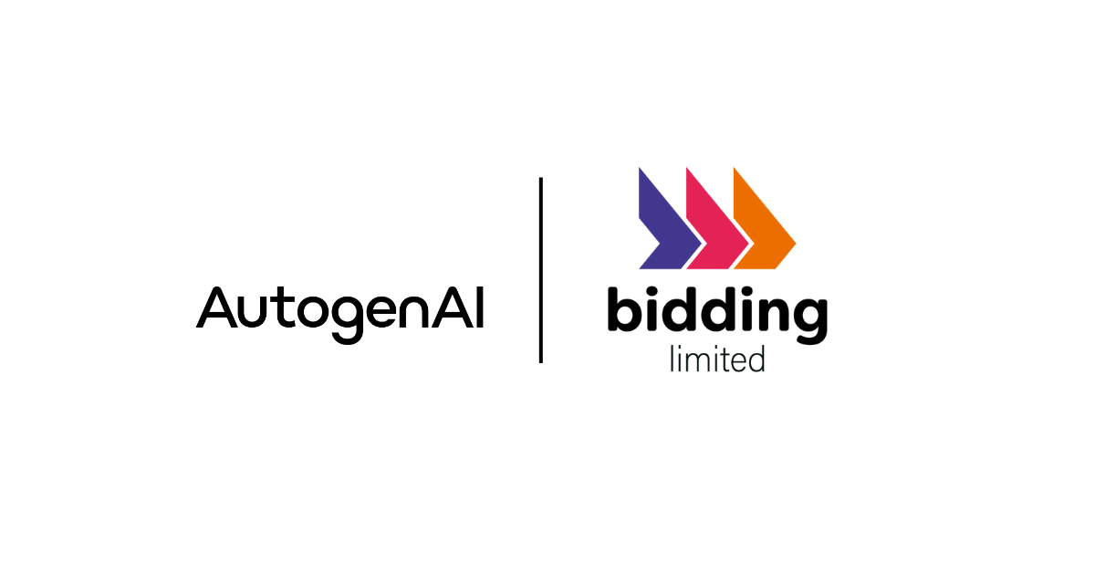 UK’s Leading Bid Management Firm Bidding Limited Announce Partnership with AutogenAI for AI-Driven Process Improvements in Bid Management