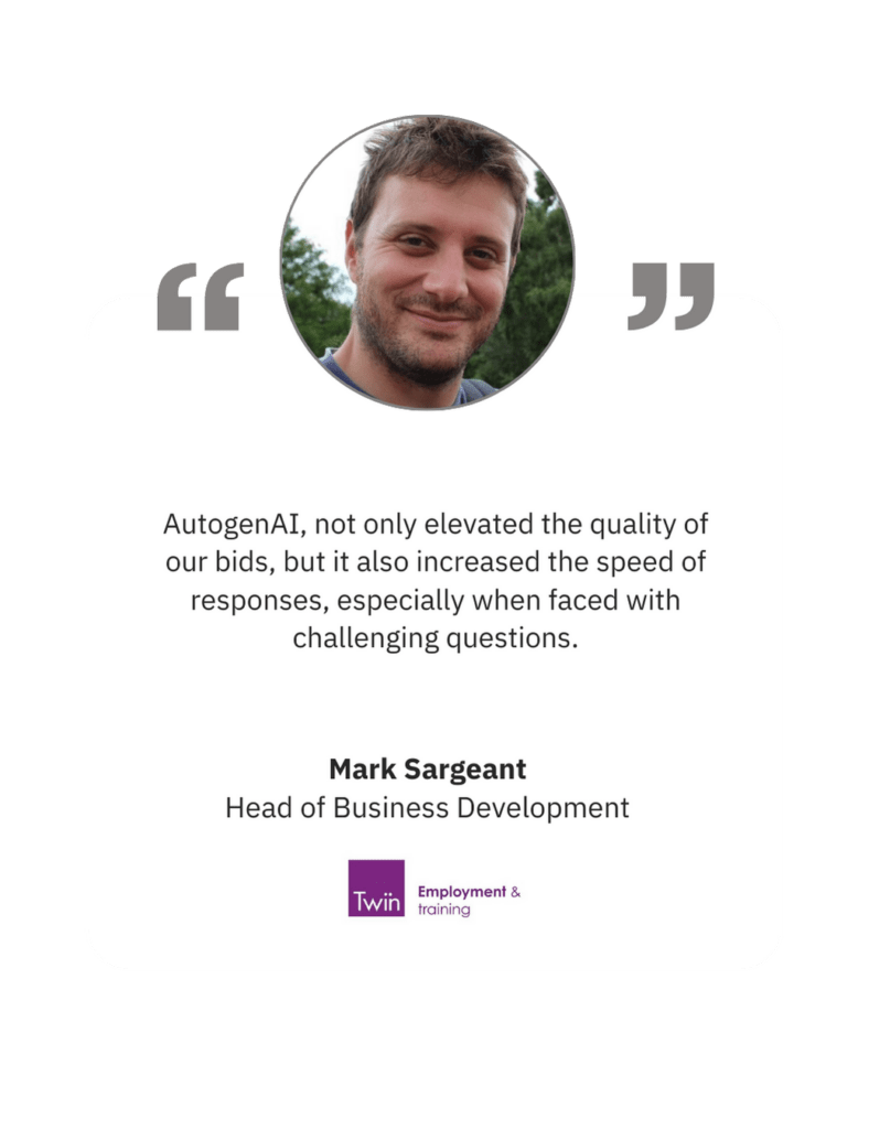 AutogenAI | The World’s Leading AI Tender Writing Engine