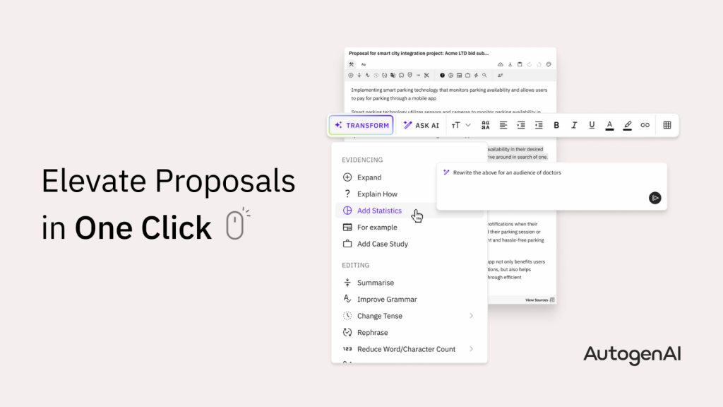 AI Proposal Writing for Government Contractors | AutogenAI