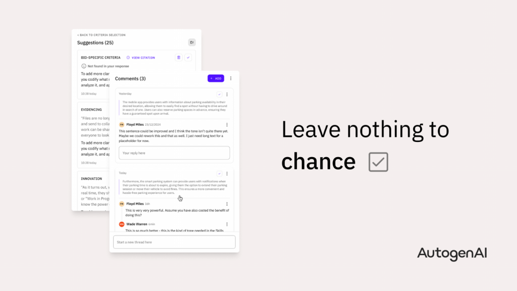 AI Proposal Writing for Government Contractors | AutogenAI